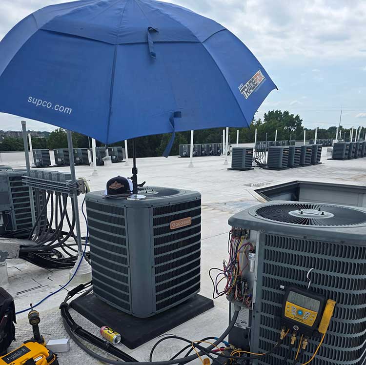 Commercial HVAC installation in South Carolina
